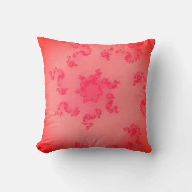 Trent Colour Coral Throw Pillow (Front)