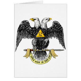trente-deuxième Noir écossais Eagle de rite de