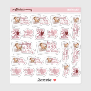 Trente et flirté Anniversaire Étiquette   Trentièm