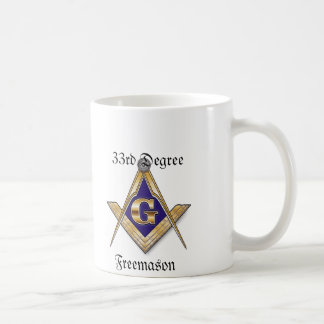 trente-troisième Tasse de blanc de franc-maçon de
