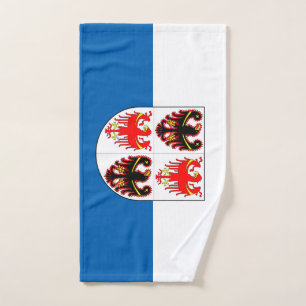 Trentino Alto Adige flag (Italian region) Hand Towel