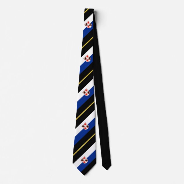 Trentino-Alto Adige striped flag Tie (Front)