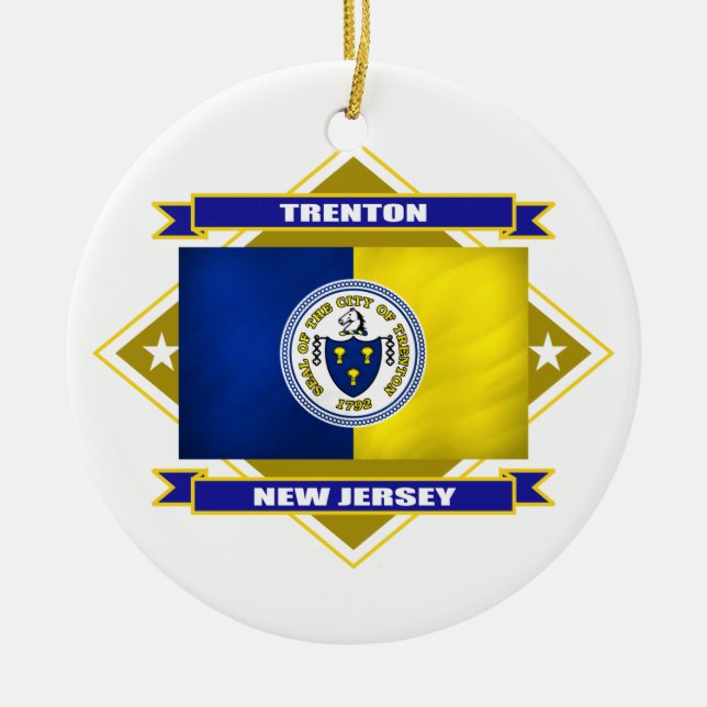Trenton Diamond Ornament (Front)