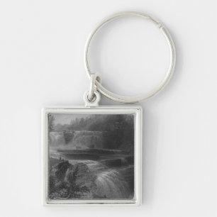 Trenton High Falls, 1838 Keychain