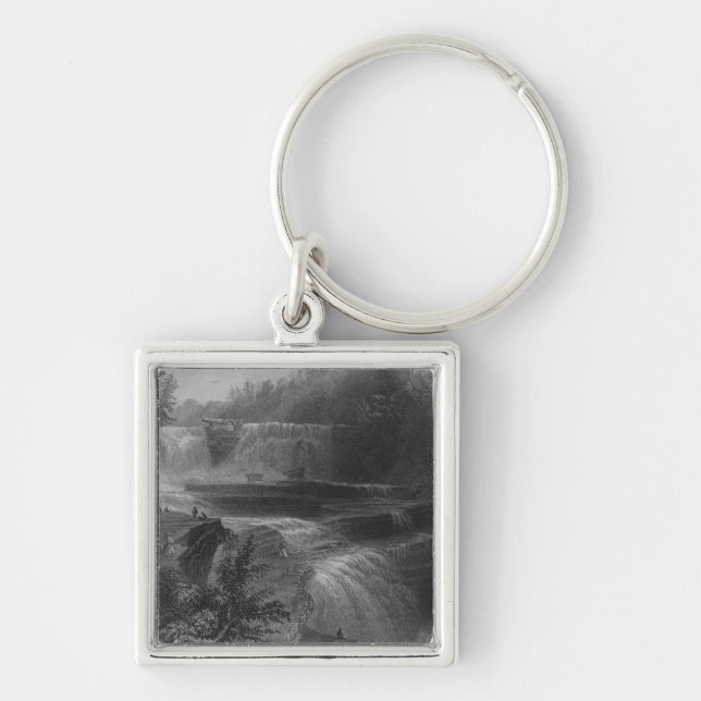 Trenton High Falls, 1838 Keychain (Front)