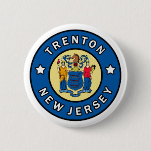 Trenton New Jersey 2 Inch Round Button