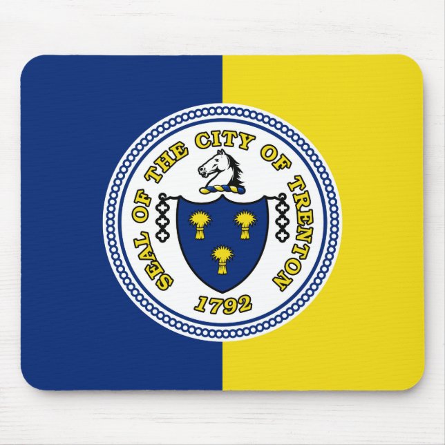Trenton, New Jersey - Flag Mouse Mat (Front)
