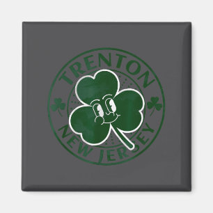 Trenton New Jersey Irish Shamrock Nj Retro Souveni Magnet