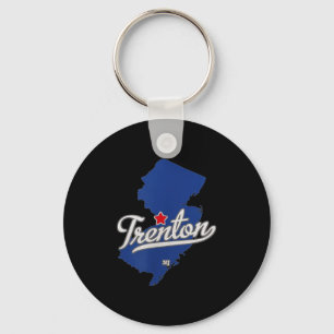 Trenton New Jersey Nj Map  Keychain