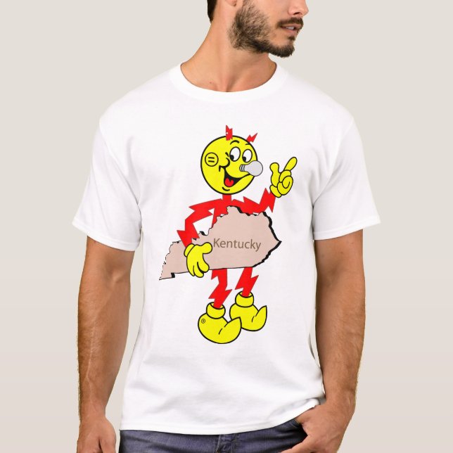 Très amusant Reddy Kilowatt Kentucky T-Shirt (Devant)