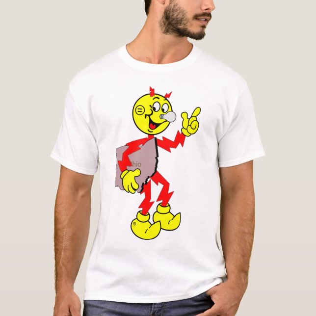 Très amusant Reddy Kilowatt Ohio T-Shirt (Devant)