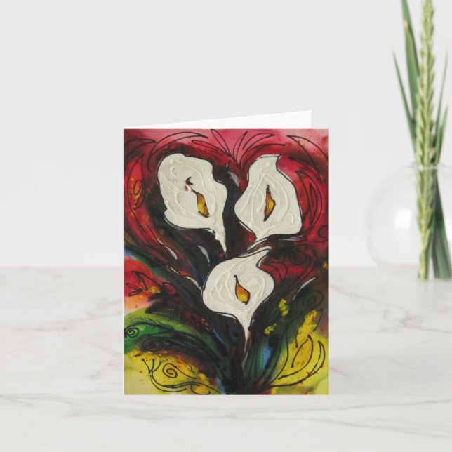 Tres Fleurs Card (Front)