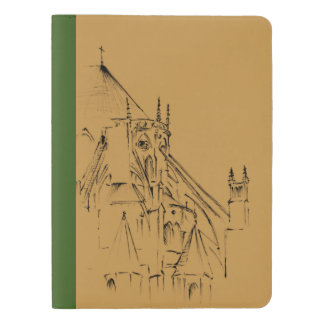 Très Grand Carnet Moleskine Cathédrale gothique Sepia et verte