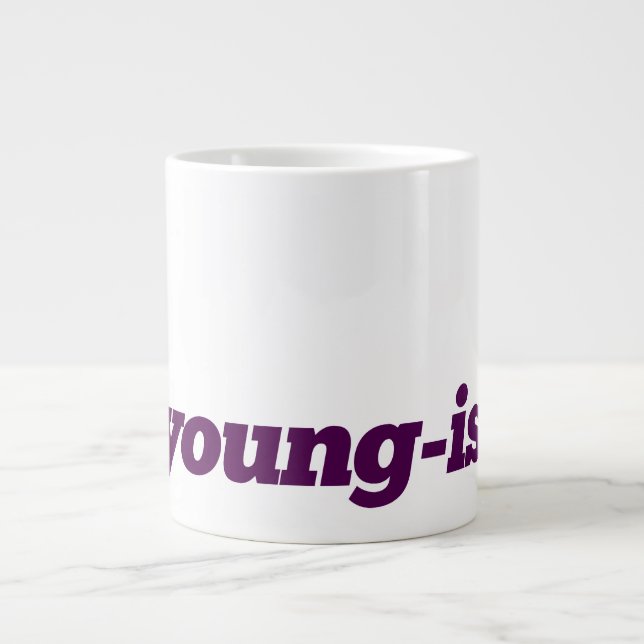 Très grande tasse de café - #Young - Purple (Devant)
