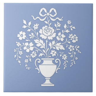 Très joli carreau en céramique de style Wedgewood 