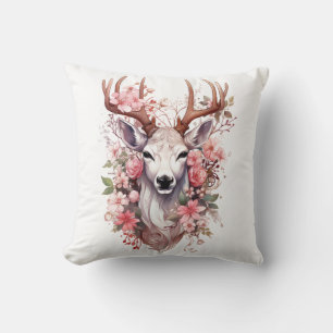 🦌 🎄 Très Joli Joyeux Coussin de rennes de Noël