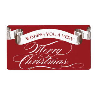 Très Joyeux Étiquette de Noël