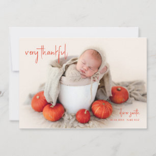 Très Merci Automne Faire-part de naissance Automne