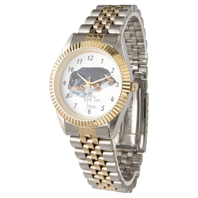 très mignon rottweiler chiot montre chien (Incliné)