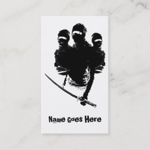 tres ninjas business card