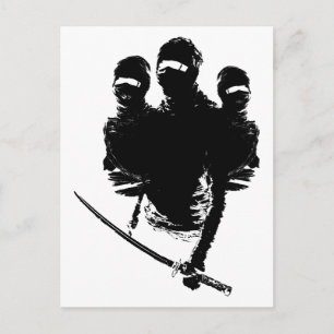 tres ninjas. postcard