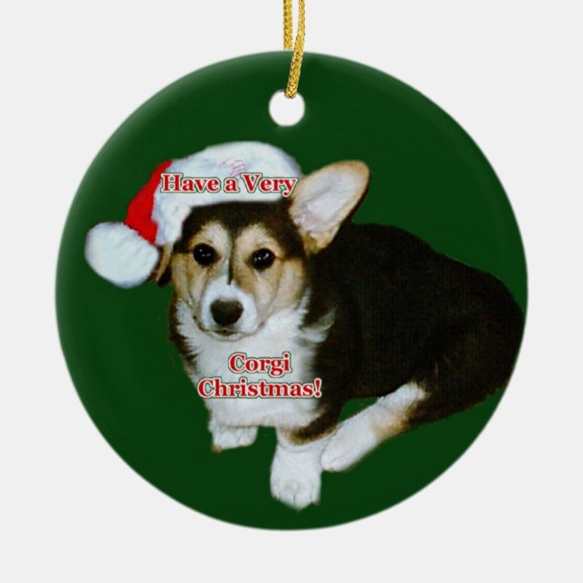 Très un ornement de chiot de Gimli de Noël de (Devant)