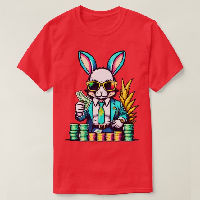 Trésor de lapin tropical TShirt (Design devant)