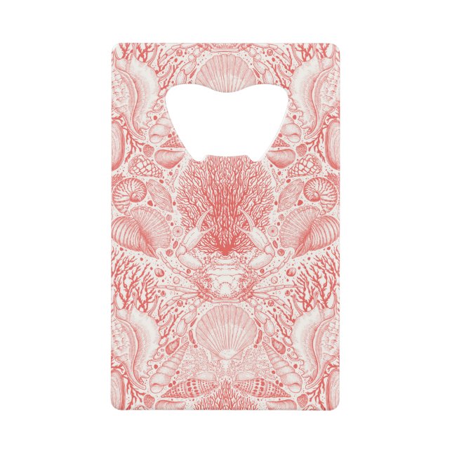 Trésors de plage en rouge corail (Devant)