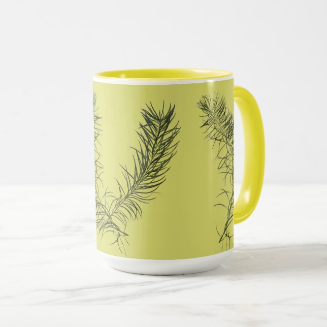 Trésors texturaux de l'été sur une Mug - B (Devant droit)