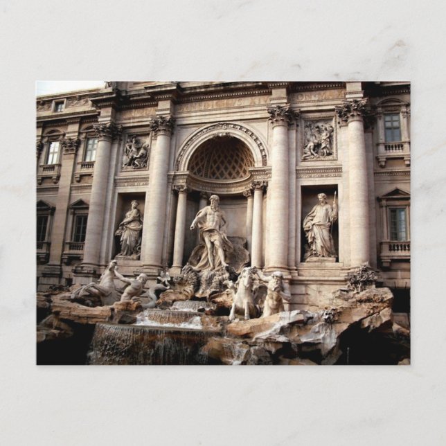 Trevi Fontaine Rome Italie Carte postale Voyage (Devant)