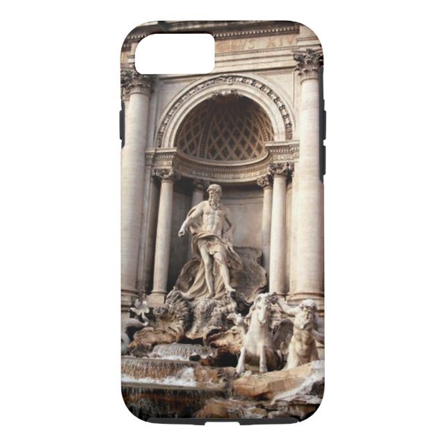 Trevi Fontaine Rome Italie Tough iPhone 7 Coque (Dos)