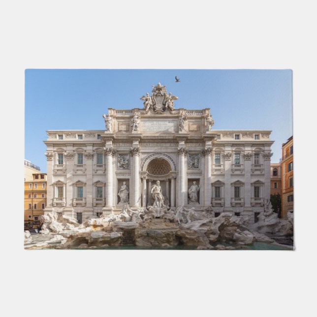 Trevi Fountain at early morning - Rome, Italy Doormat (Front)