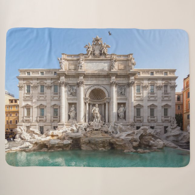 Trevi Fountain at early morning - Rome, Italy Sherpa Blanket (Front (Horizontal))