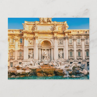 Trevi Fountain at Rome Postcard