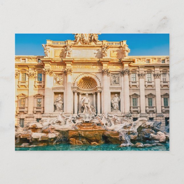 Trevi Fountain at Rome Postcard (Front)