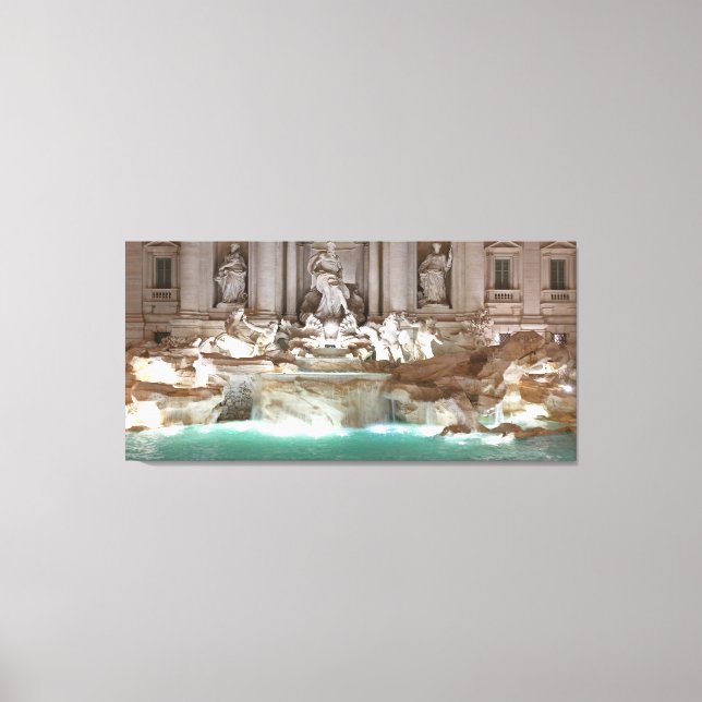 Trevi Fountain Canvas Print (Front)