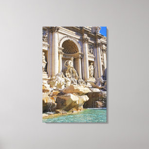 Trevi fountain canvas print