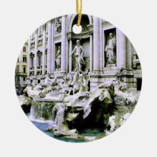 Trevi Fountain Ceramic Ornament