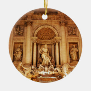 Trevi fountain ceramic ornament