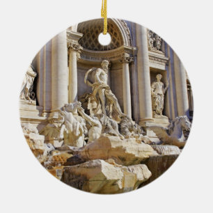 Trevi fountain ceramic ornament