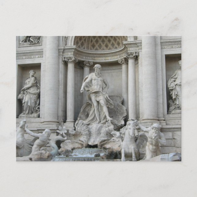 Trevi Fountain Fontana di Trevi Rome Italy Postcard (Front)
