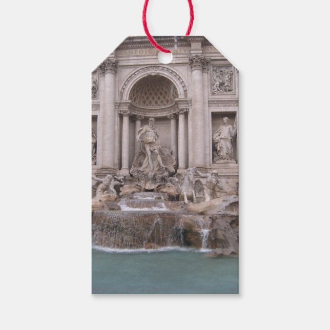 Trevi Fountain Gift Tags (Front)