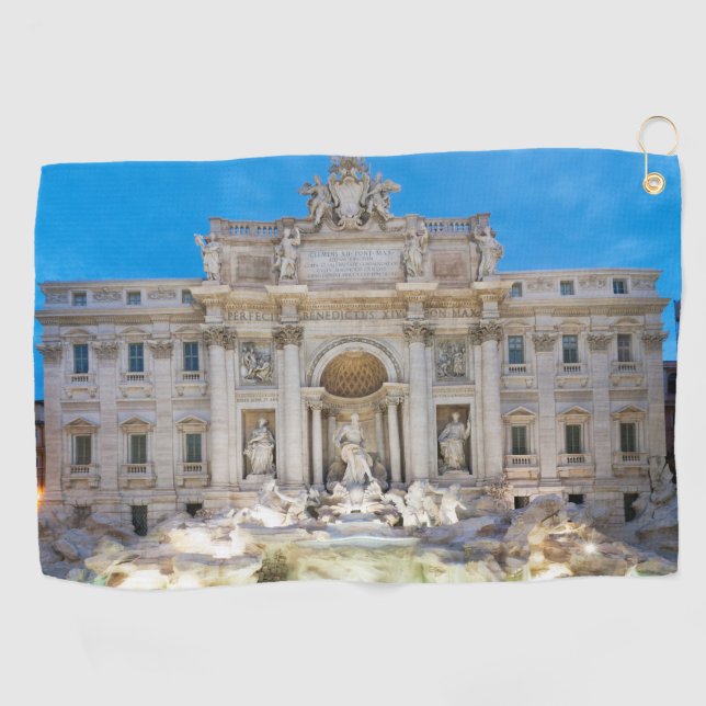 Trevi fountain golf towel (Horizontal)