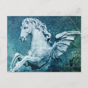 Trevi Fountain Horse Postcard