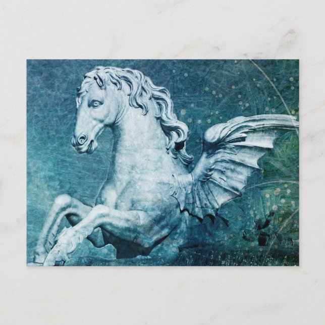 Trevi Fountain Horse Postcard (Front)