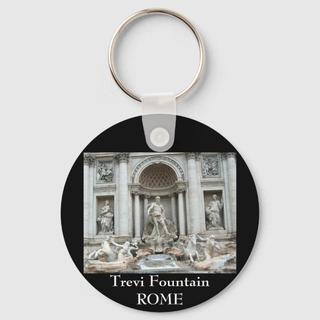 Trevi Fountain in Rome, Italy Keychain (Front)