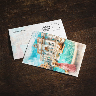 Trevi Fountain Italy Postcard
