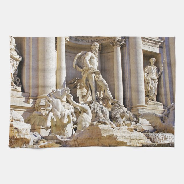 Trevi fountain kitchen towel (Horizontal)