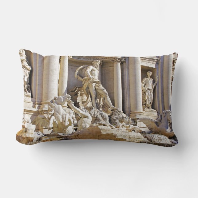 Trevi fountain lumbar pillow (Front)