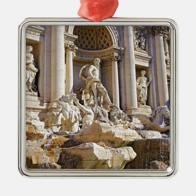 Trevi fountain metal ornament (Front)